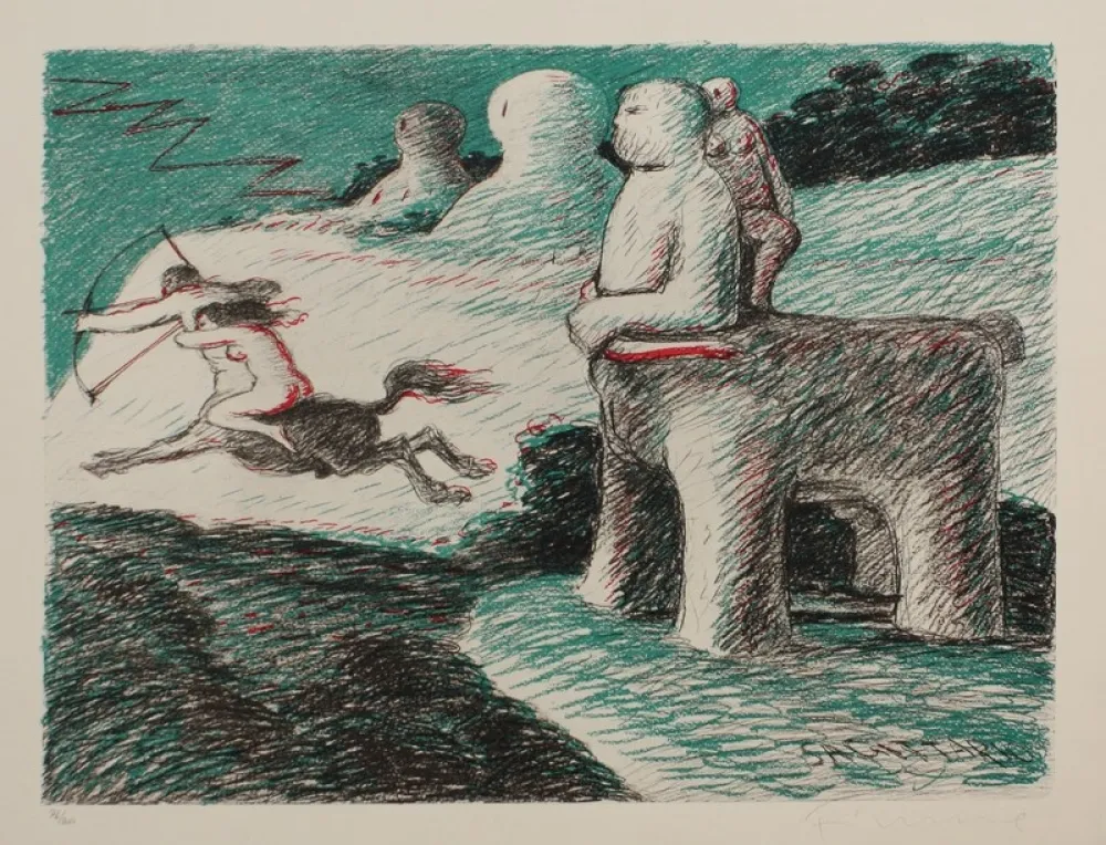 Litografía Fiume - SAGGITARIO