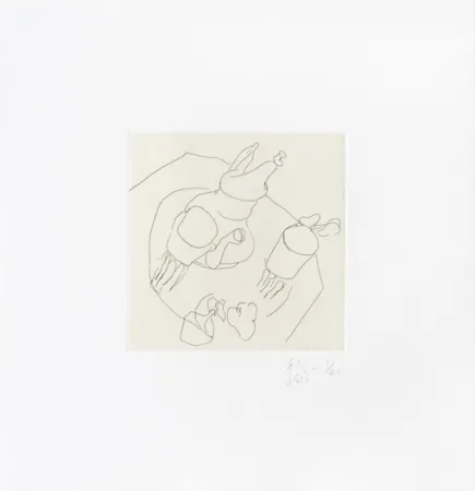 Grabado Flanagan - Teapot and cups