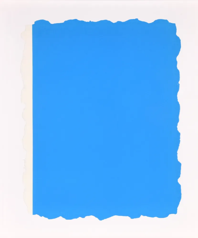 Aguatinta Flavin - Untitled, from Sequences - Blue