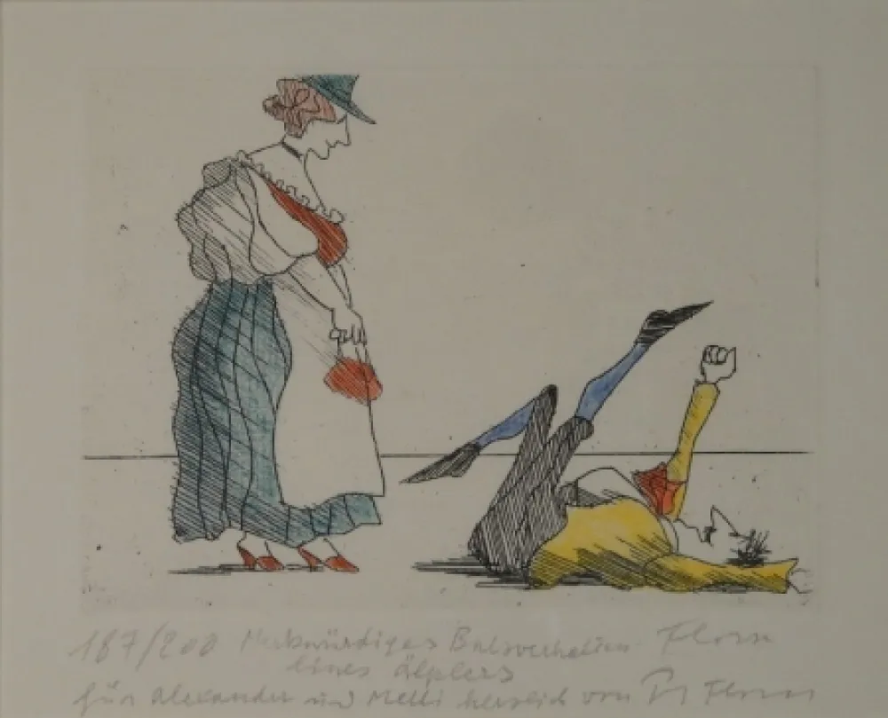 Aguafuerte Flora - Merkwürdiges Balzverhalten eines Älplers