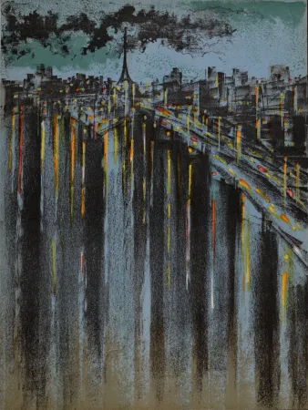 Litografía Florsheim - La Seine à Paris, 1964.