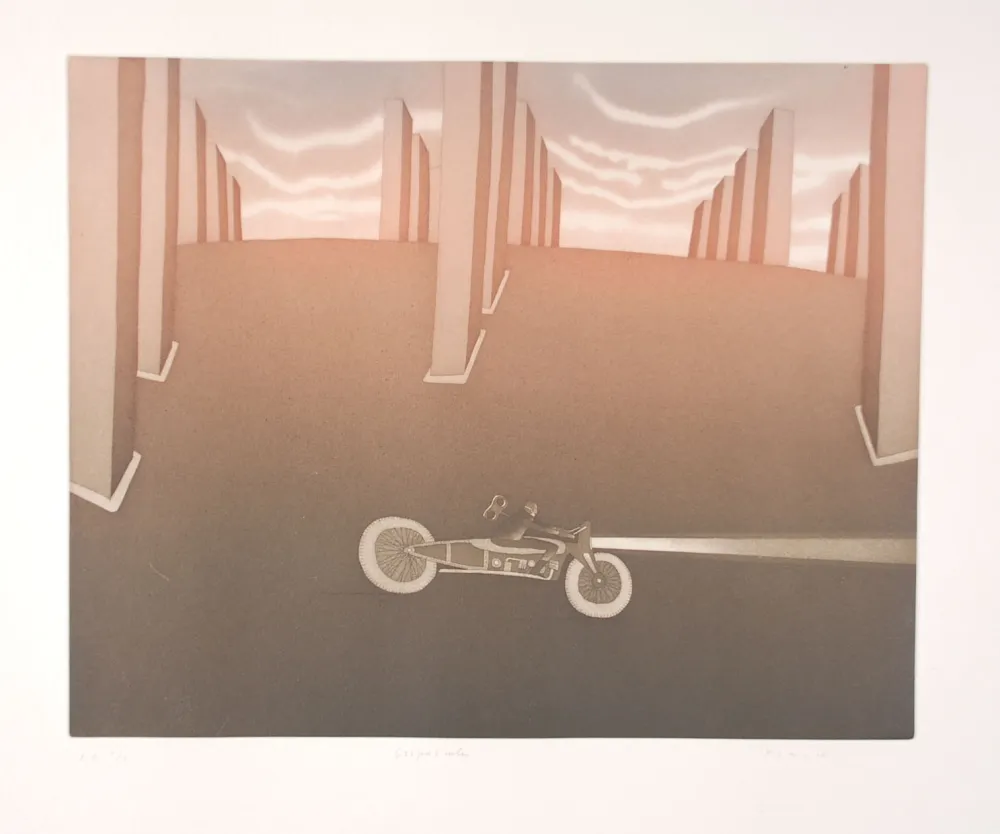 Aguafuerte Y Aguatinta Folon - Crépuscule