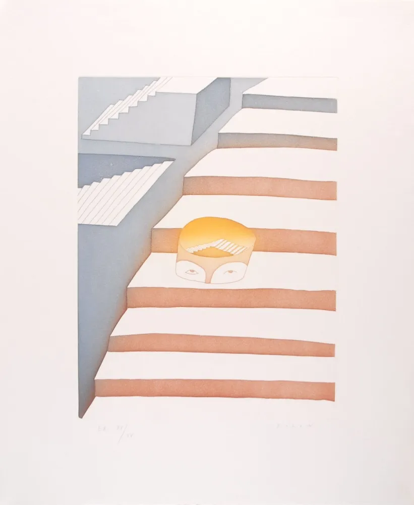 Aguafuerte Y Aguatinta Folon - Dans le labyrinthe