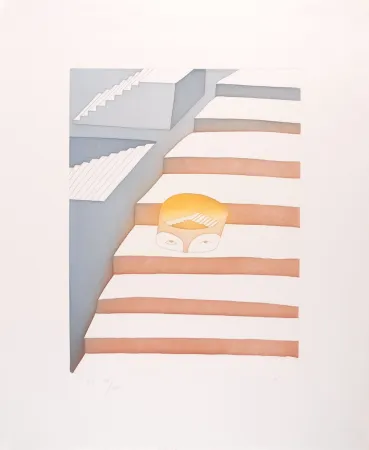 Aguafuerte Y Aguatinta Folon - Dans le labyrinthe