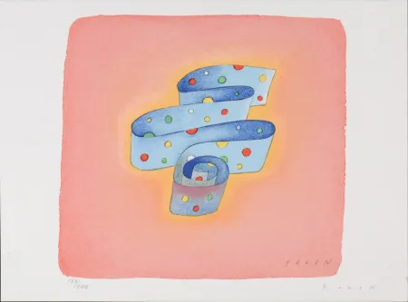 Litografía Folon - Flag Series - United Nations