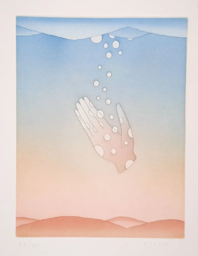 Aguatinta Folon - Guillaume Apollinaire