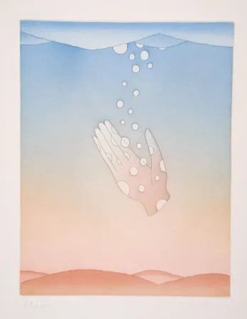 Aguatinta Folon - Guillaume Apollinaire