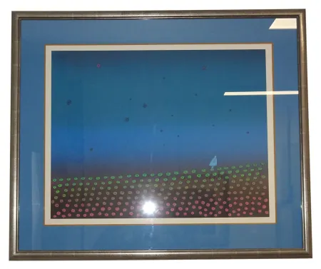 Serigrafía Folon - Je vous écris d'un pays lointain - I am writing you from a far country