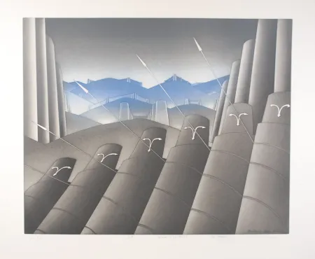 Estampa Numérica Folon - La Menace II