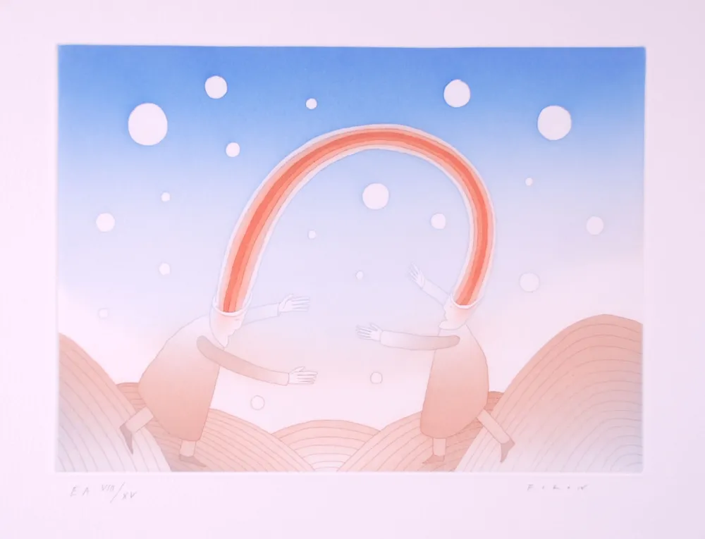 Aguafuerte Y Aguatinta Folon - La Rencontre - The Meeting