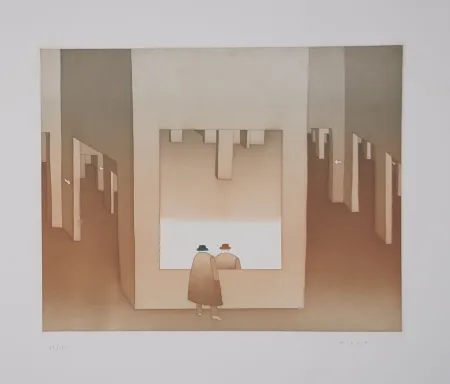 Aguafuerte Y Aguatinta Folon - Le Miroir