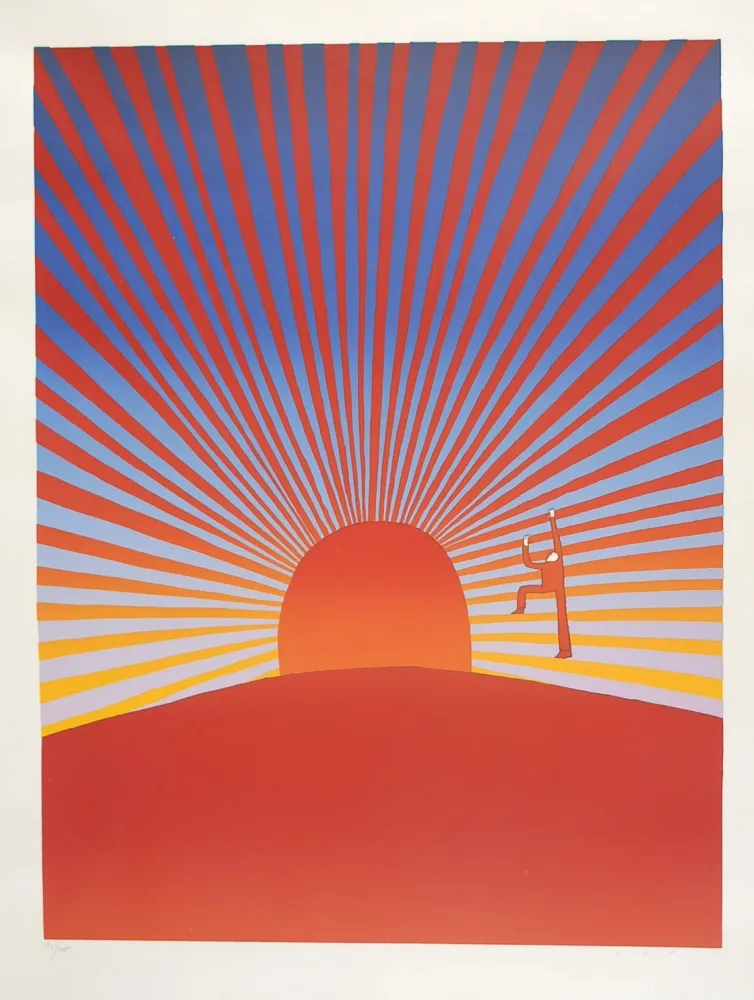 Serigrafía Folon - Le Poète - The Poet