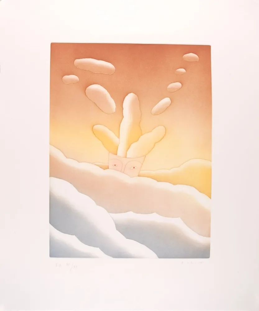 Aguafuerte Y Aguatinta Folon - Le poids des pensées