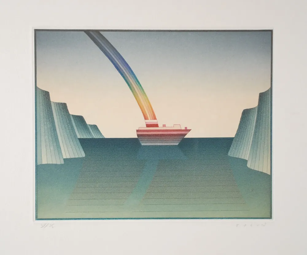 Aguafuerte Y Aguatinta Folon - Le Voyage