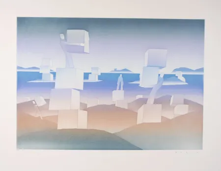 Aguafuerte Y Aguatinta Folon - Man at work