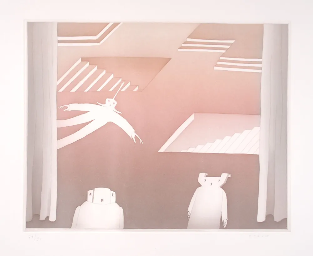 Aguafuerte Y Aguatinta Folon - PIAZZA