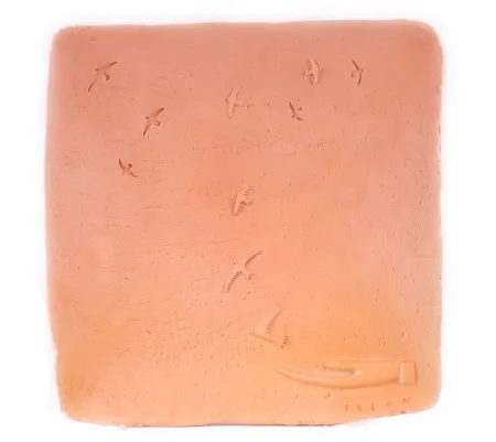 Cerámica Folon - Plate - take-off - L'envol