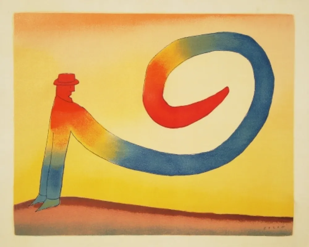 Litografía Folon - Sans titre