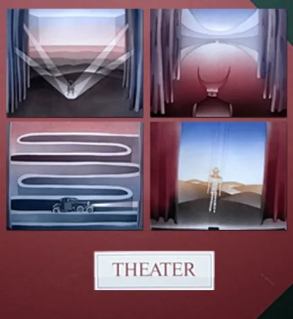 Aguafuerte Y Aguatinta Folon - THEATER - THEATRE (complet suite)