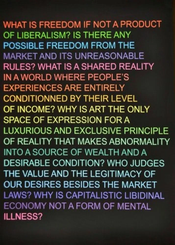 Serigrafía Fontaine - Untitled: (What is freedom?)