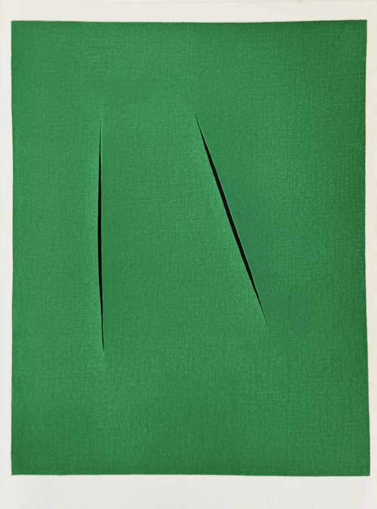 Litografía Fontana - Concetto Spaziale