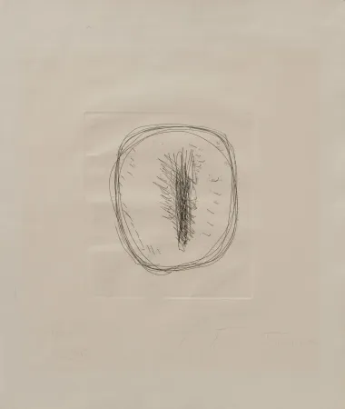 Sin Técnico Fontana - Concetto Spaziale – etching with hand-cut by Fontana himself 6/30