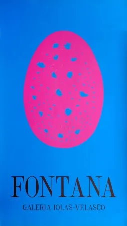 Cartel Fontana - Galería Iolas Velasco