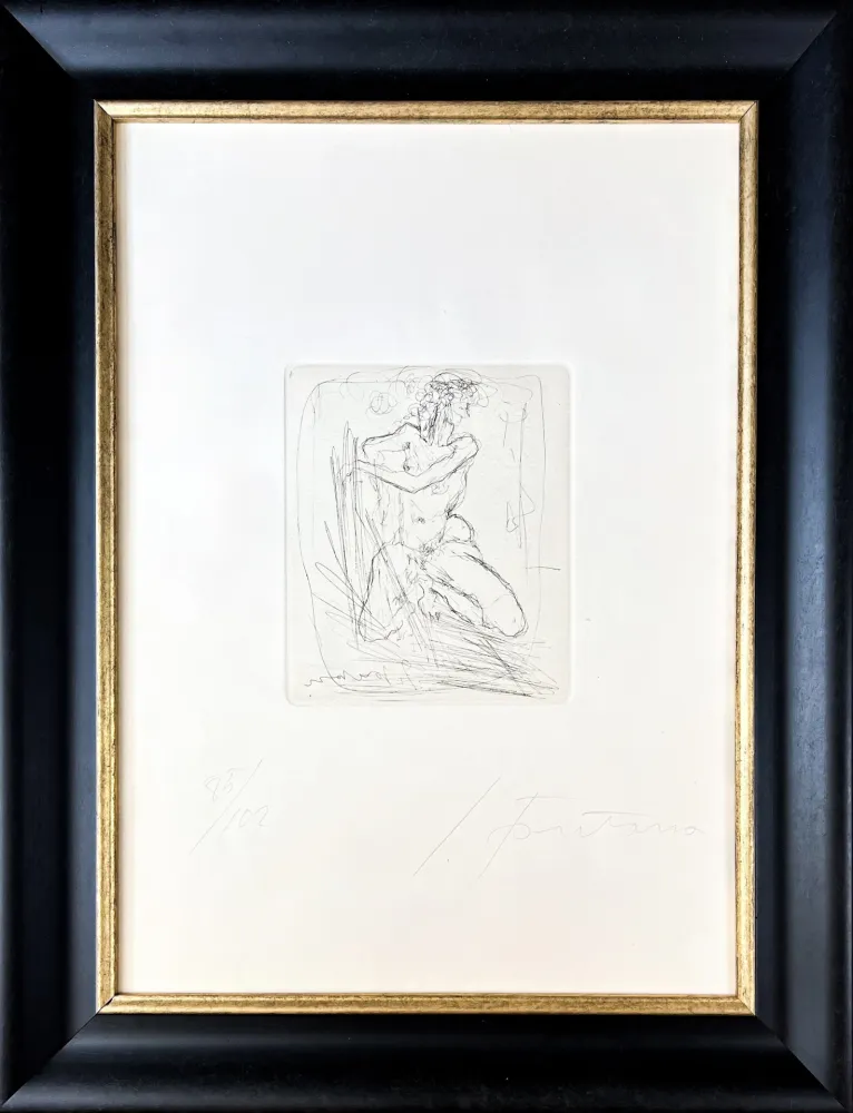 Grabado Fontana - Lucio Fontana (1899-1968) - Nudo – Etching on paper – 1964