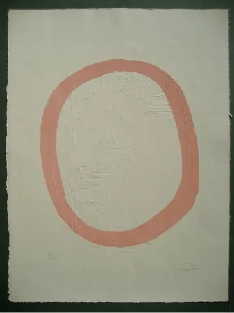 Grabado Fontana - Nudo Rosa 