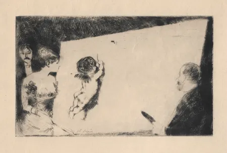 Grabado Forain - Invitation du 