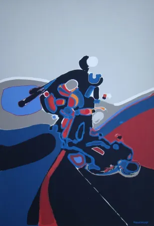 Serigrafía Foucault - Composition abstrait