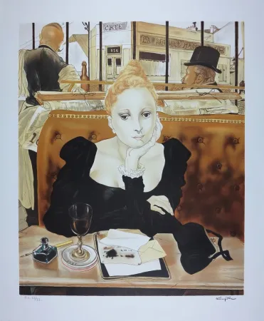 Litografía Foujita - CAFE