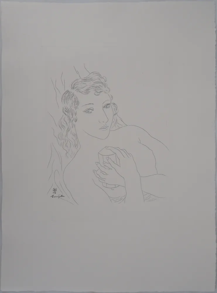 Grabado Foujita - Isabey, mon seul ami