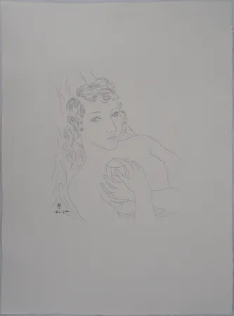 Grabado Foujita - Isabey, mon seul ami