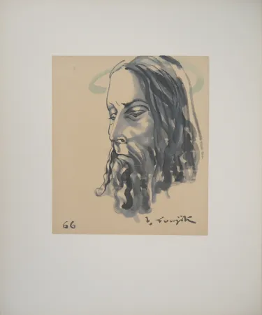 Grabado En Madera Foujita - Le Christ