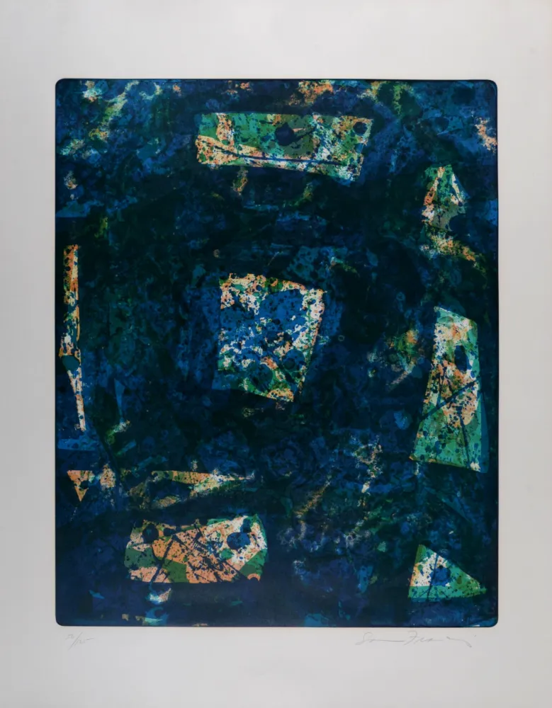 Litografía Francis - Composition abstraite, 1975 - Hand-signed