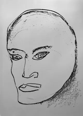 Litografía Francis - Self Portrait