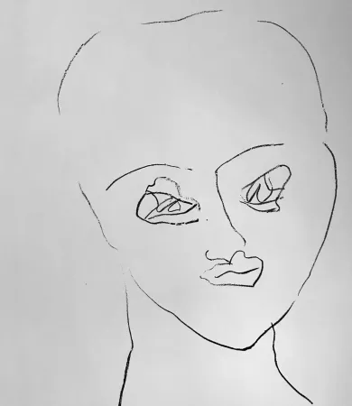 Litografía Francis - Self Portrait