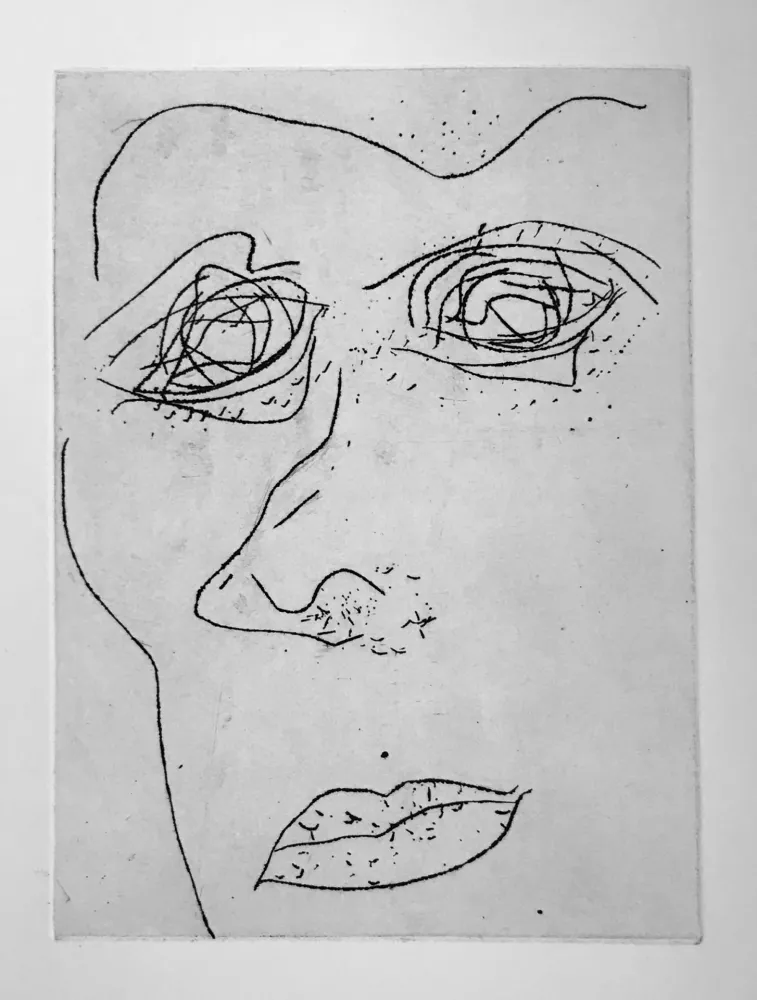 Aguatinta Francis - Self Portrait