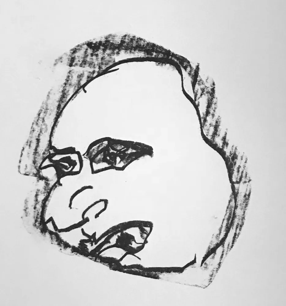 Litografía Francis - Self Portrait