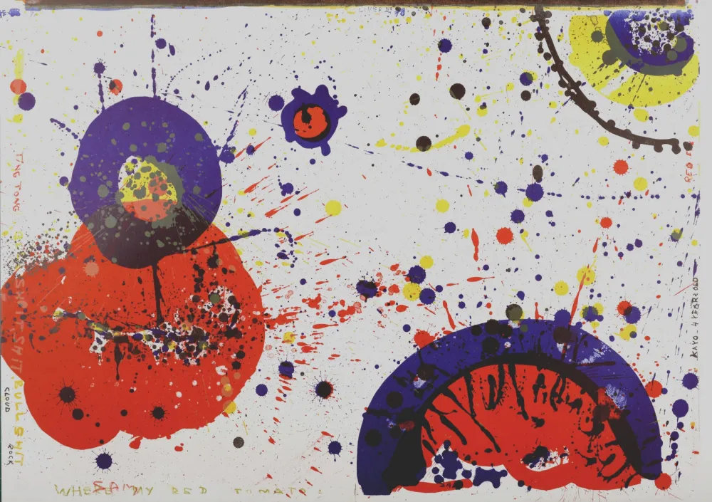 Litografía Francis - Where my red Tomato, 1964