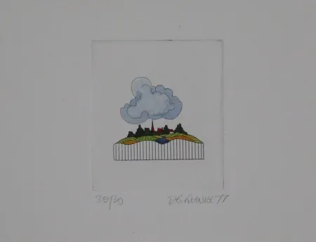 Aguafuerte Y Aguatinta Franke - Landschaft / Landscape