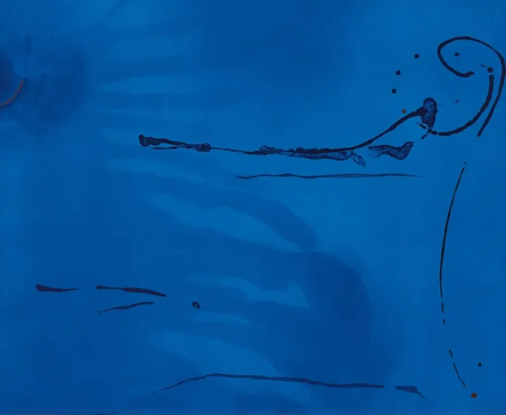 Litografía Frankenthaler - Blue Current