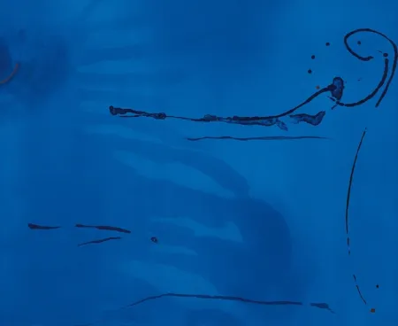 Litografía Frankenthaler - Blue Current