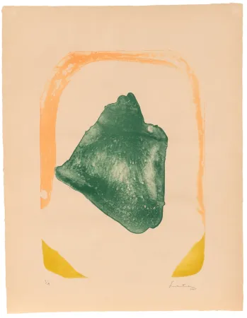 Litografía Frankenthaler - Orange Hoop