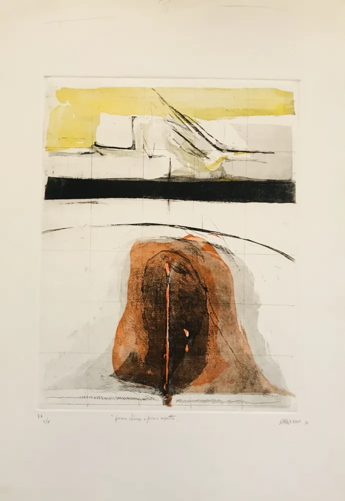 Aguafuerte Frattini - Forma chiusa e forma aperta