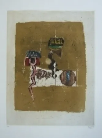 Grabado Friedlaender - Composition 27