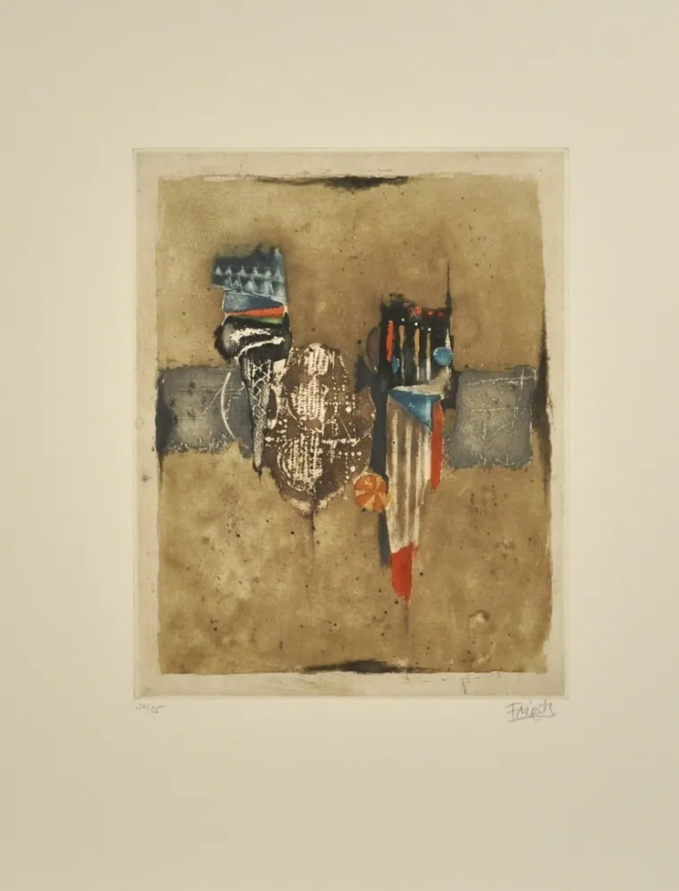 Aguafuerte Y Aguatinta Friedlaender - Composition II