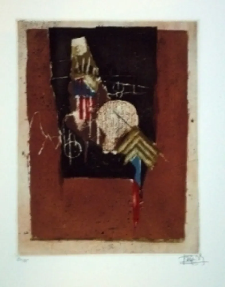 Grabado Friedlaender - Pour un herbier nocturne III