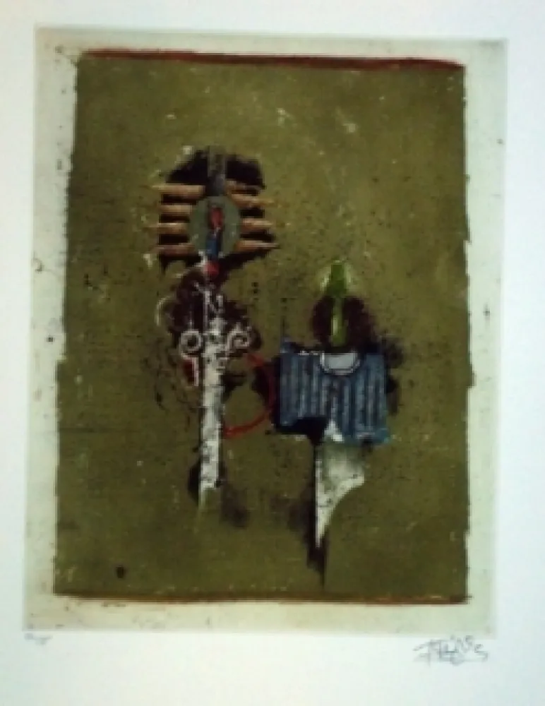 Grabado Friedlaender - Pour un herbier nocturne IV